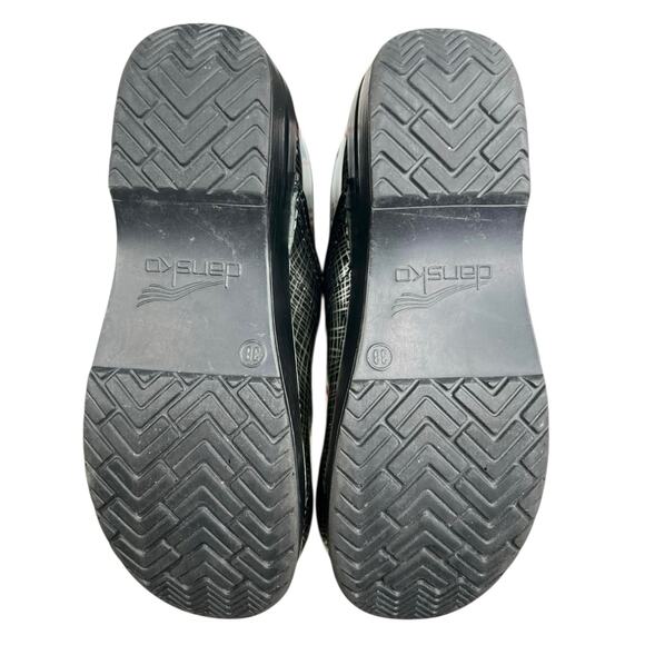 Dansko Women’s Professional Silver Black Slip On Clog Size 38 US 7.5/8 - Picture 9 of 11